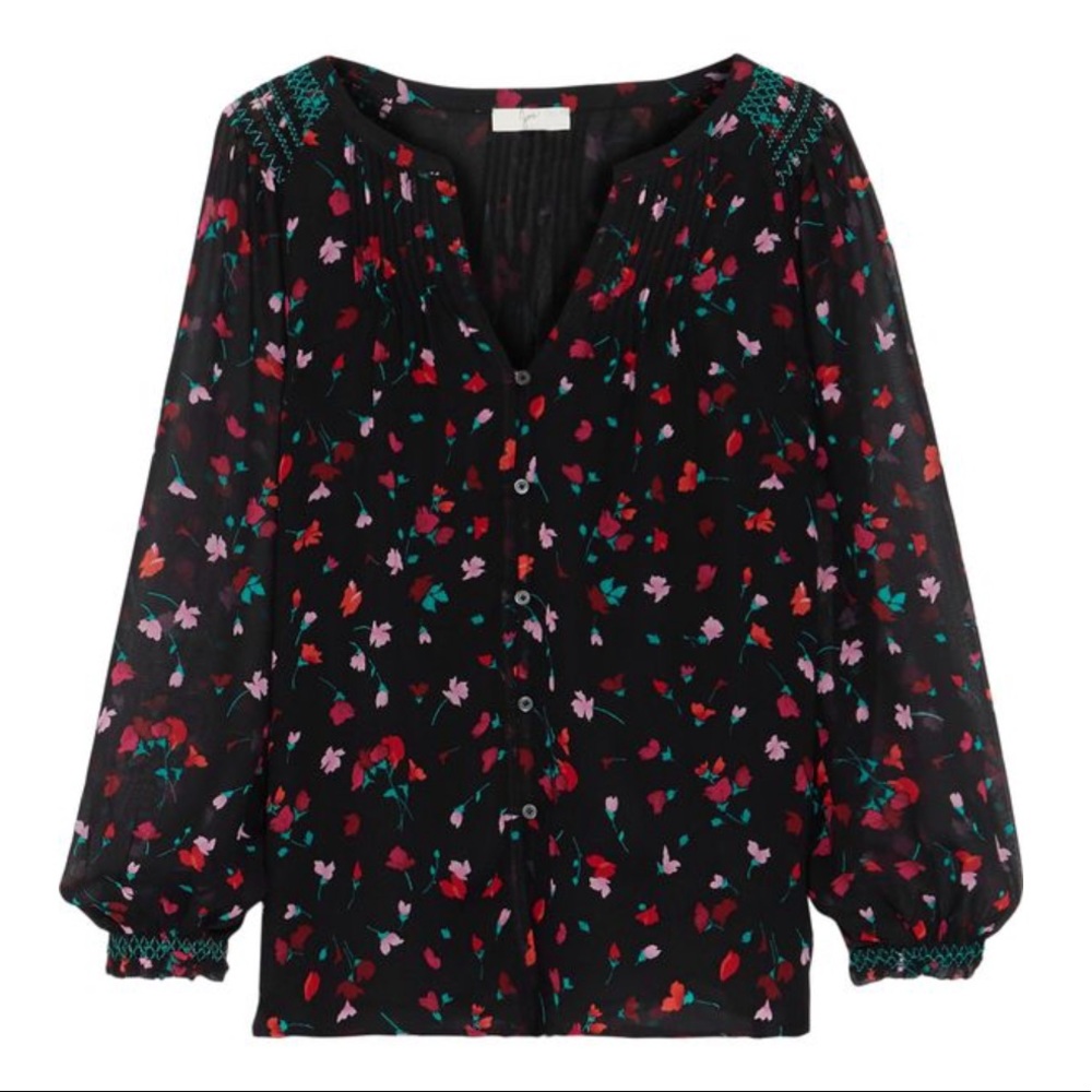 Joie Floral 3/4 Sleeve Blouse